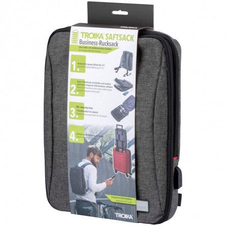 Рюкзак для ноутбука Saftsack, серый фото 5