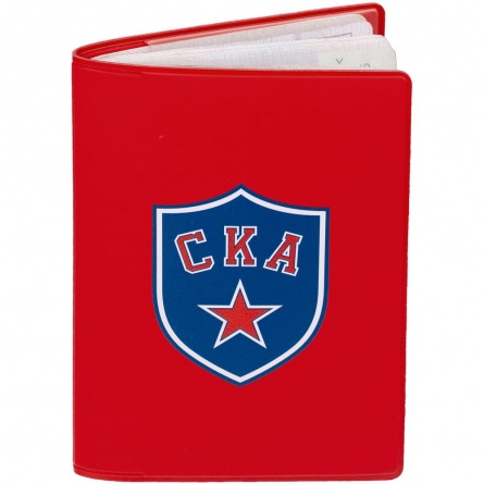 Обложка для паспорта «СКА», красная фото 2