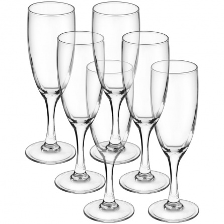 Набор из 6 бокалов для шампанского «Французский ресторанчик» фото 1
