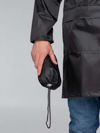 Дождевик с карманами «Леон», черный, размер XXL фото 6