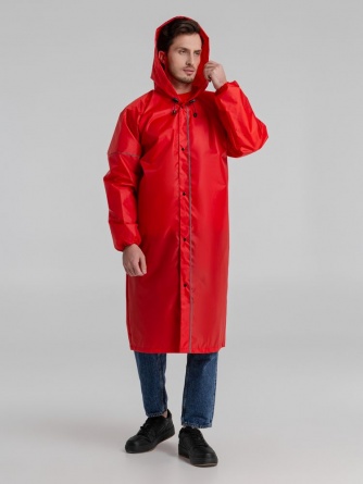Дождевик со светоотражающими элементами Rainman Blink, красный, размер XL фото 7