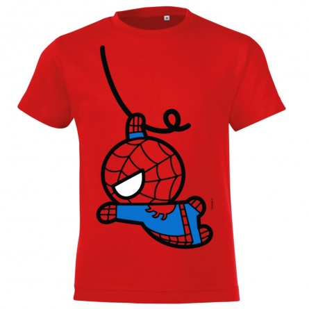 Футболка детская Kawaii Spider-Man, красная, на рост 118-128 см (8 лет) фото 3