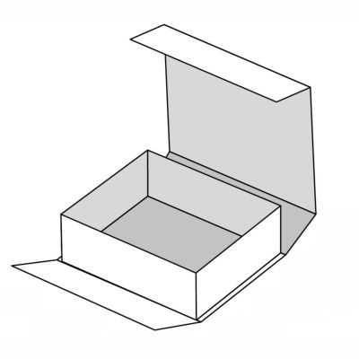 Кашированная коробка с клапаном на магните фото 1