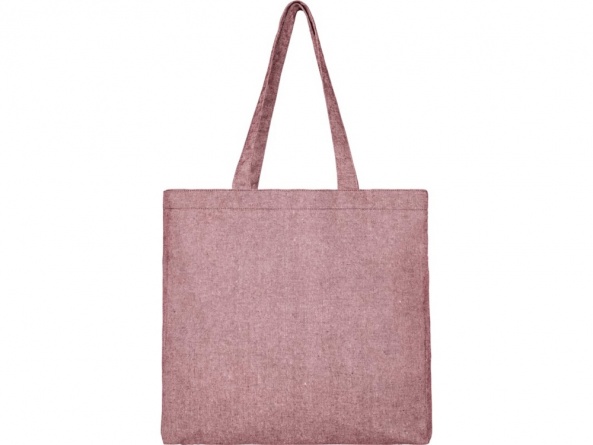 Эко-сумка с клинчиком «Pheebs» из переработанного хлопка, розовая фото 2