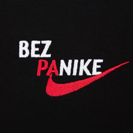 Худи оверсайз Bez Panike, черное, размер M/L фото 5