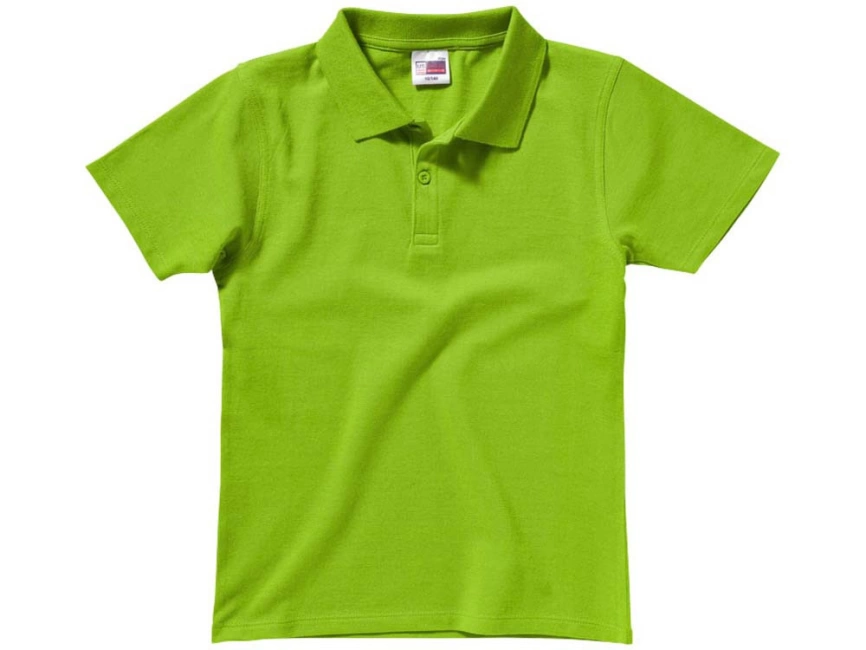 Рубашка поло First детская, зеленое яблоко фото 4