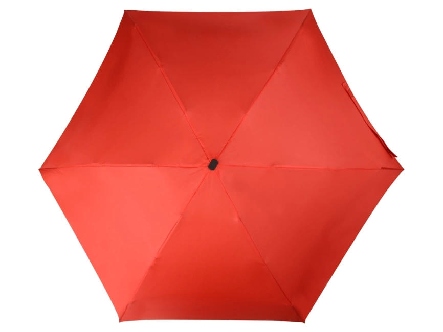 Зонт складной Frisco, механический, 5 сложений, в футляре, красный фото 4