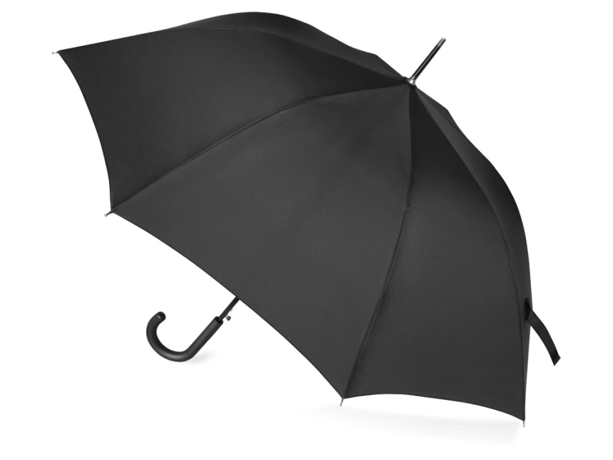 Зонт-трость Wind, полуавтомат, черный фото 2