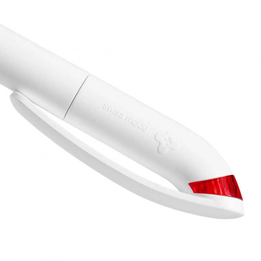Ручка шариковая Beo Sport, белая с красным фото 7