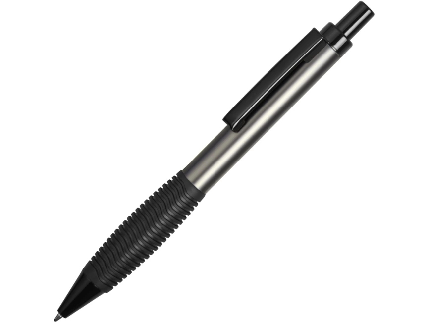 Ручка металлическая шариковая Bazooka, серый/черный фото 1