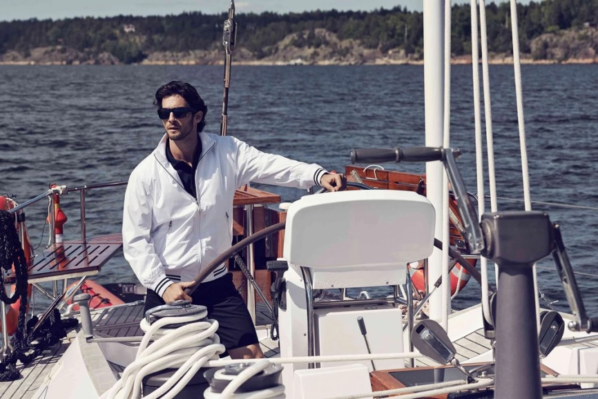 Ветровка унисекс Garland, голубая, размер S фото 10