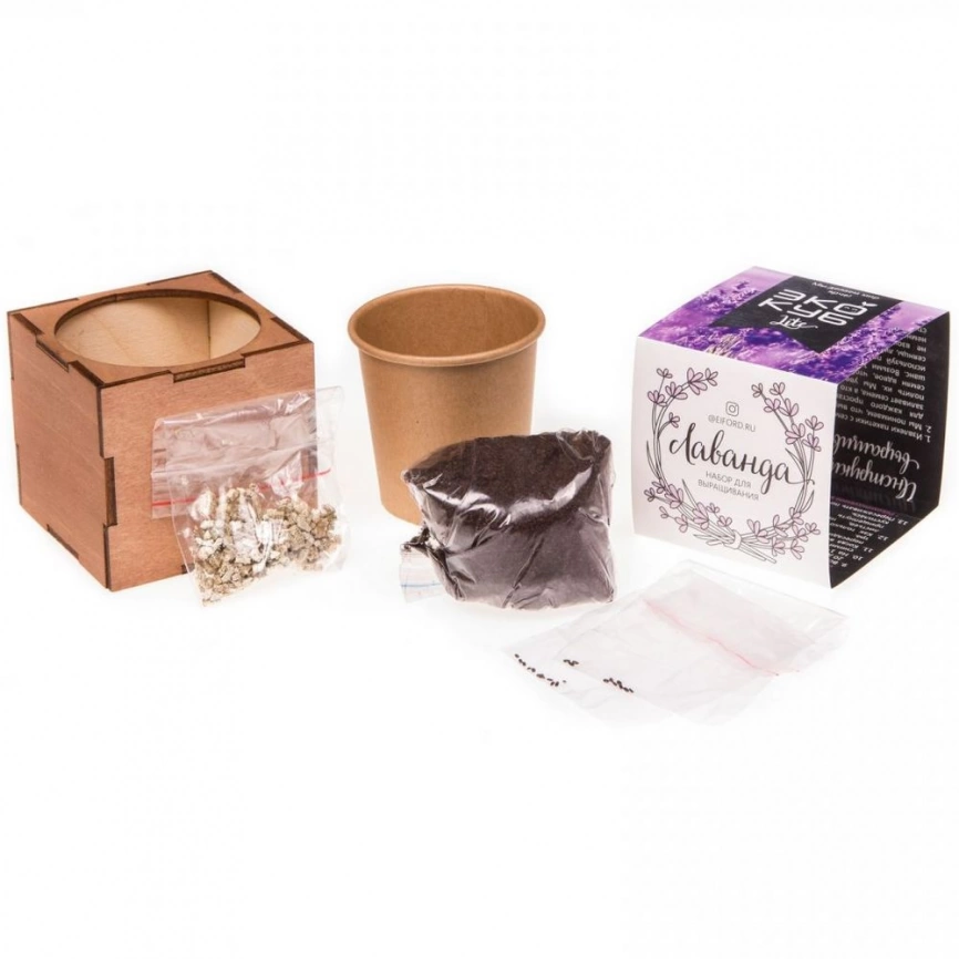 Набор для выращивания «Экокуб Lite», лаванда фото 6