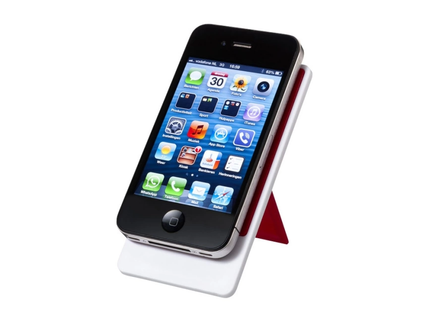 Подставка для мобильного телефона Flip, красный/белый фото 2