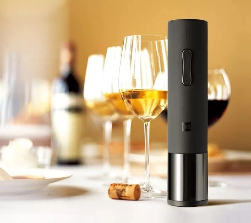 Электрический штопор Huo Hou Electric Wine Bottle Opener, черный фото 5