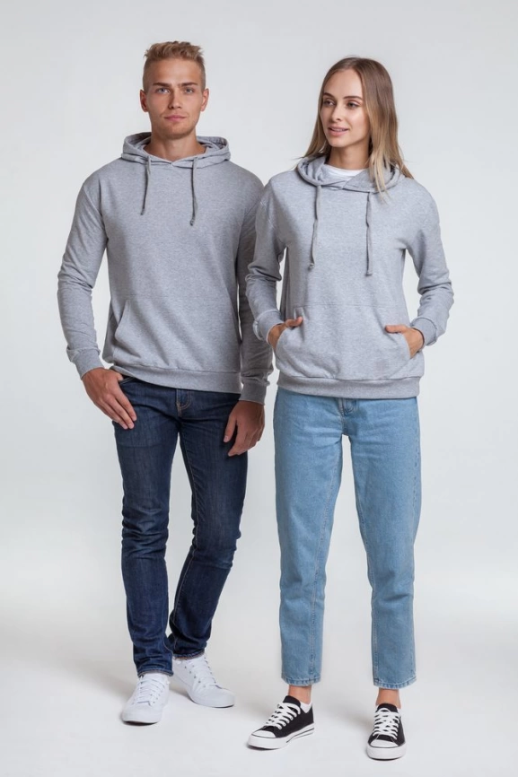 Толстовка с капюшоном Unit Kirenga белая, размер L фото 8