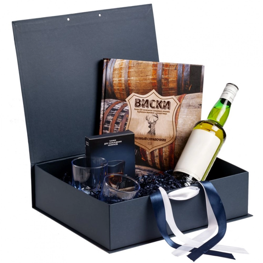 Коробка на лентах Tie Up, синяя фото 3