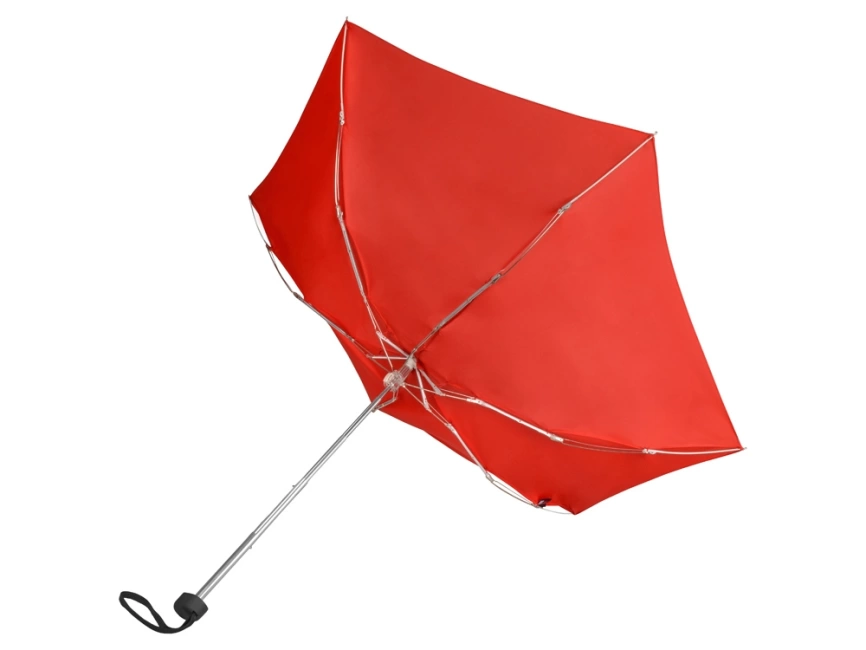 Зонт складной Frisco, механический, 5 сложений, в футляре, красный фото 3