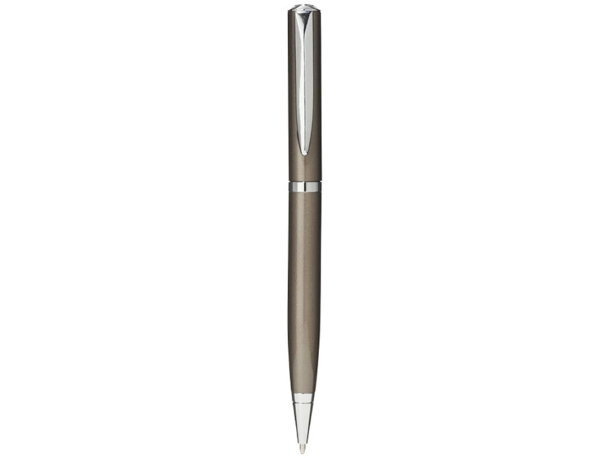 Ручка металлическая шариковая City, коричневый/серебристый фото 2