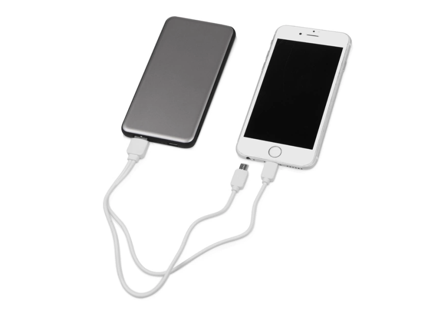 Портативное зарядное устройство Shell Pro, 10000 mAh, серебристый/черный фото 2