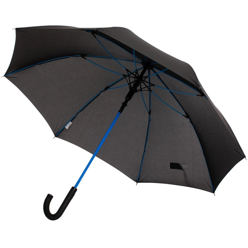 Зонт-трость с цветными спицами Color Power, синий фото 1