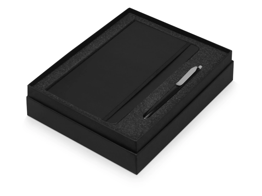 Подарочный набор Moleskine Picasso с блокнотом А5 и ручкой, черный фото 3