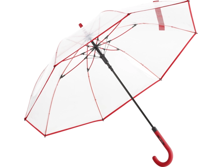 Зонт 7112 AC regular umbrella FARE® Pure  transparent-red фото 2
