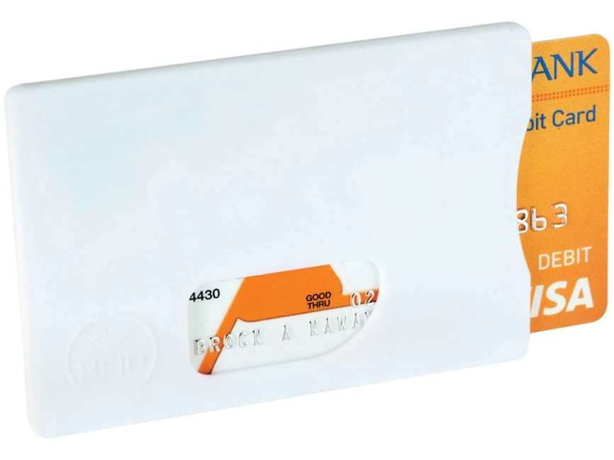 Защитный RFID чехол для кредитной карты, белый фото 1