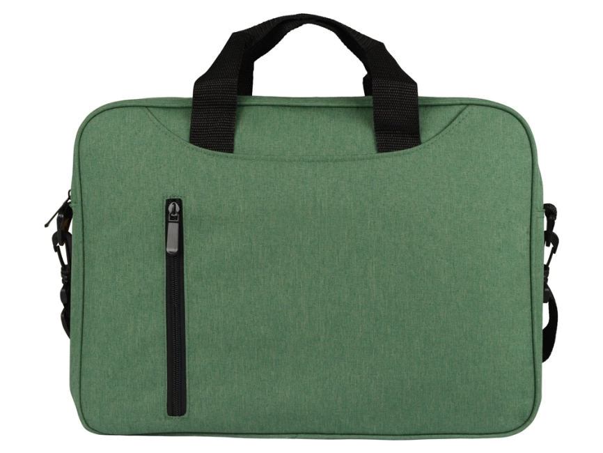 Сумка для ноутбука Wing с вертикальным наружным карманом, зеленый фото 5
