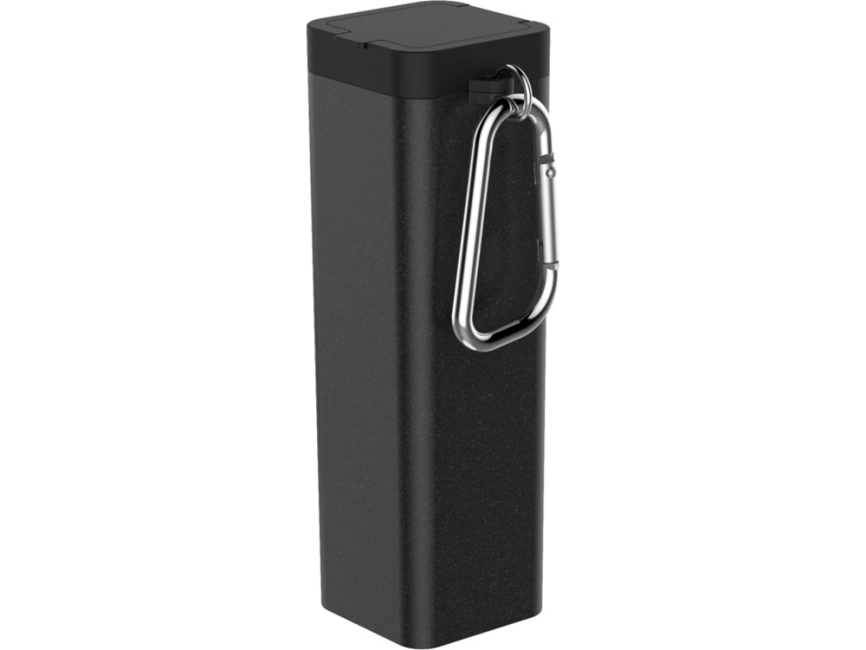 Набор столовых приборов Galen из пшеничной соломы с держателем для мобильного телефона, черный фото 5