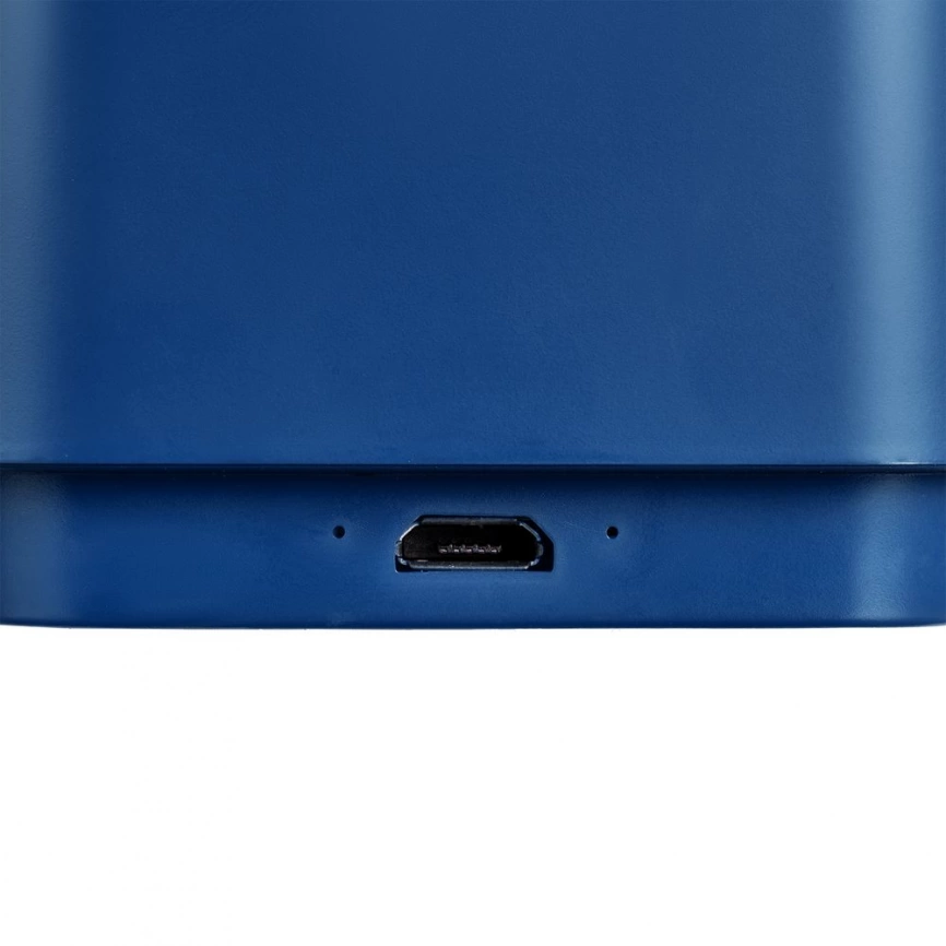 Беспроводная колонка с подсветкой логотипа Glim, синяя фото 6