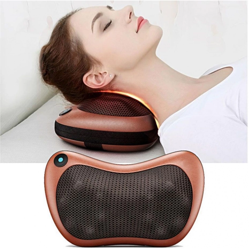 Массажная подушка для шеи BALI, коричневая фото 5