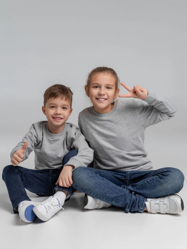 Свитшот Toima Kids серый меланж, 10 лет фото 17