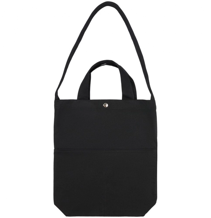 Сумка холщовая через плечо Artspace, черная фото 2