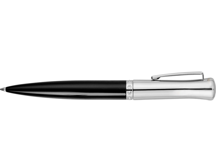 Ручка шариковая Ungaro модель Ovieto в футляре, черный/серебристый фото 4