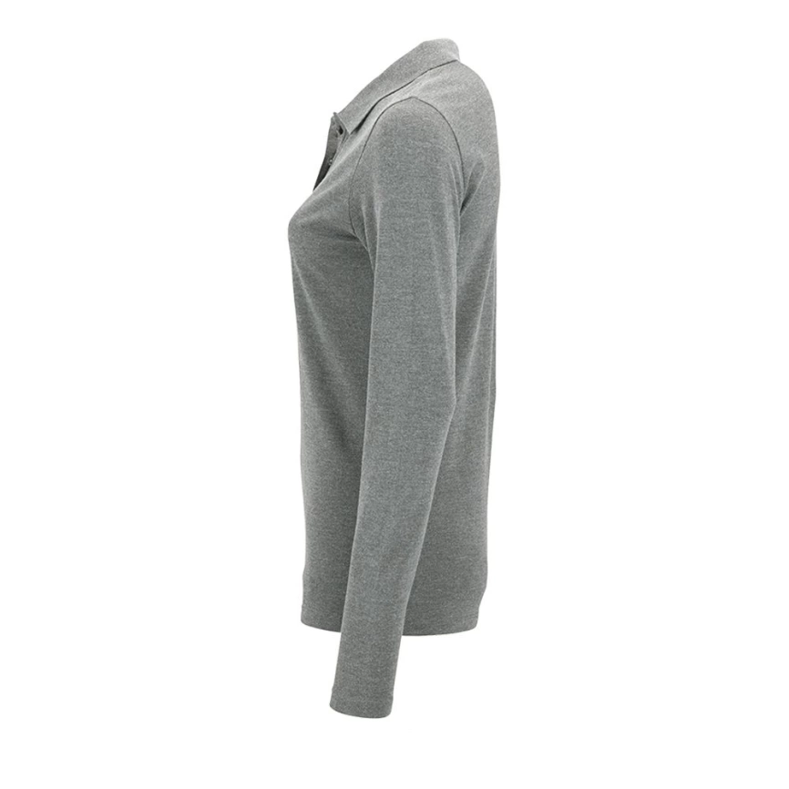 Рубашка поло женская с длинным рукавом Perfect LSL Women серый меланж, размер S фото 3