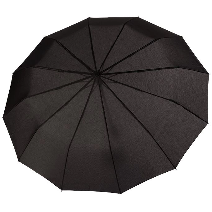 Зонт складной Fiber Magic Major, черный фото 1