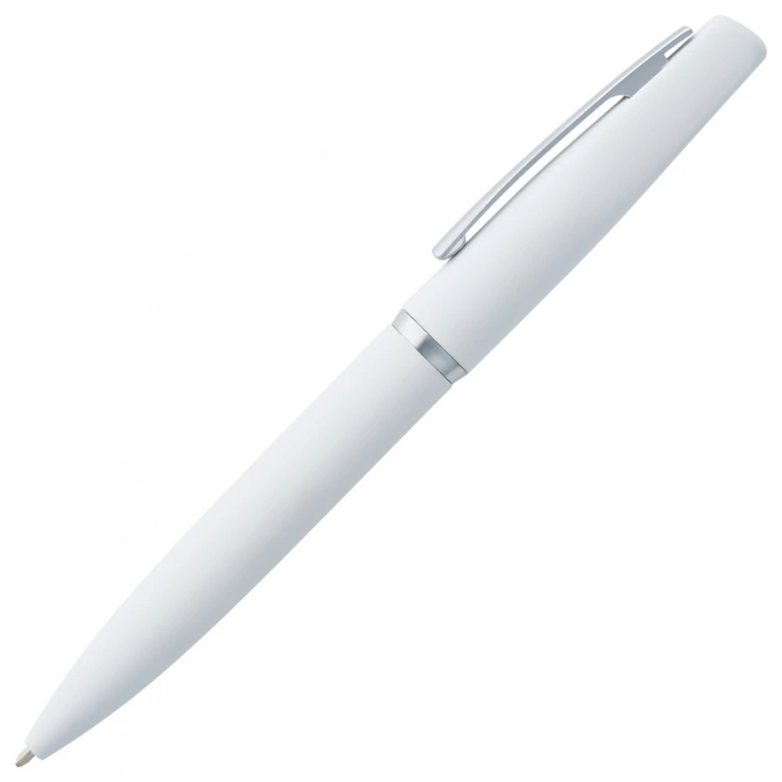 Ручка шариковая Bolt Soft Touch, белая фото 1