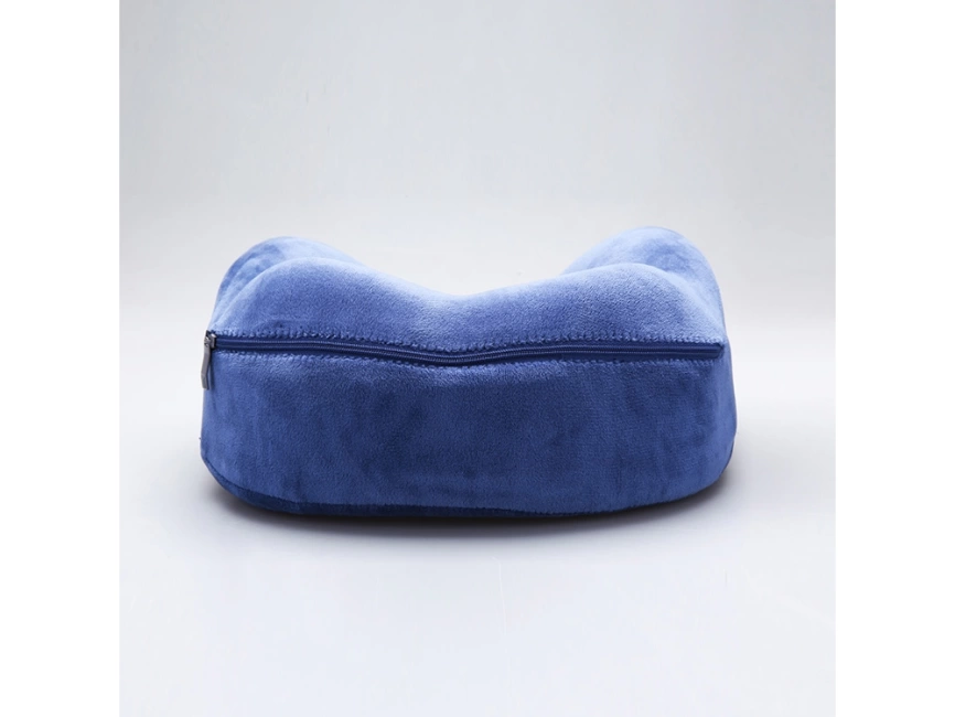 Подушка для путешествий с эффектом памяти, с капюшоном Hooded Tranquility Pillow, синий фото 9