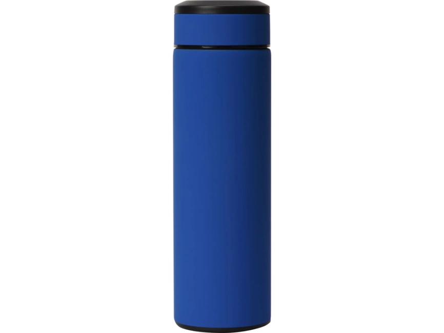 Термос Confident с покрытием soft-touch 420мл, синий фото 4