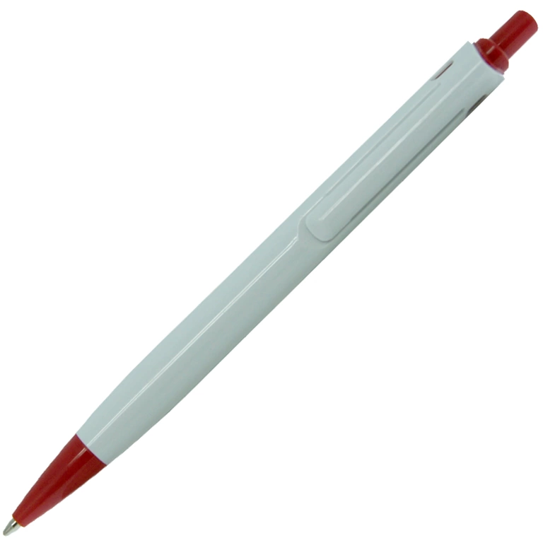 Ручка шариковая, пластик, белый/красный, YES фото 2