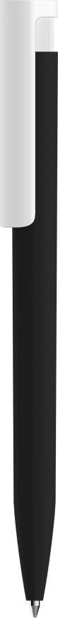 Ручка шариковая CONSUL SOFT, чёрная с белым фото 2