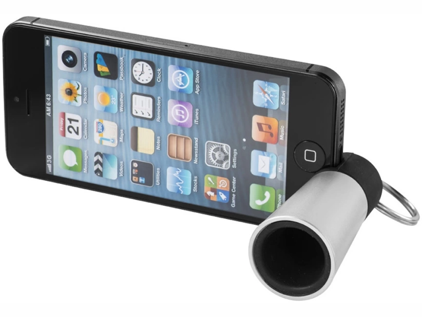 Усилитель-подставка для смартфона Sonic, серебристый фото 3