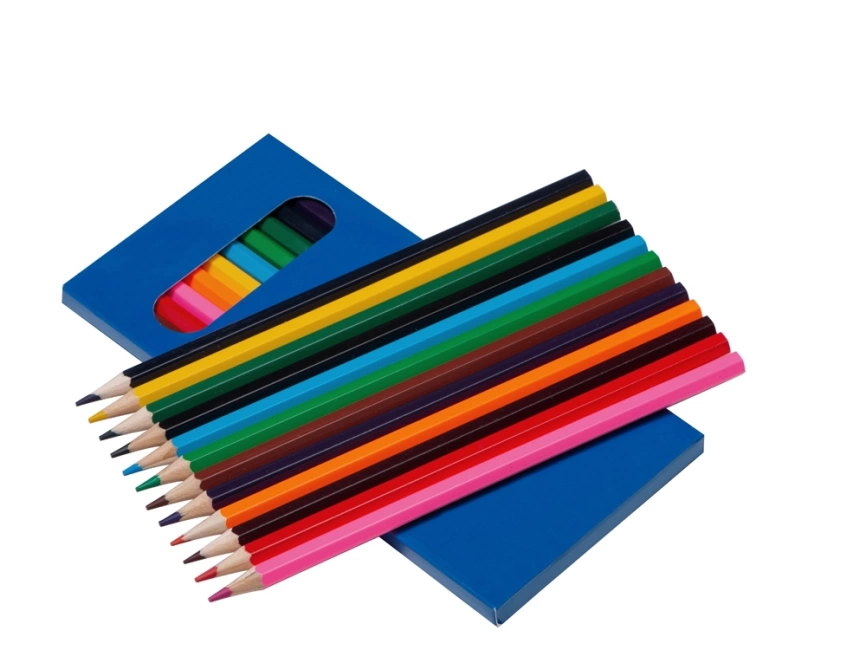 Набор из 12 цветных карандашей Hakuna Matata, синий фото 2