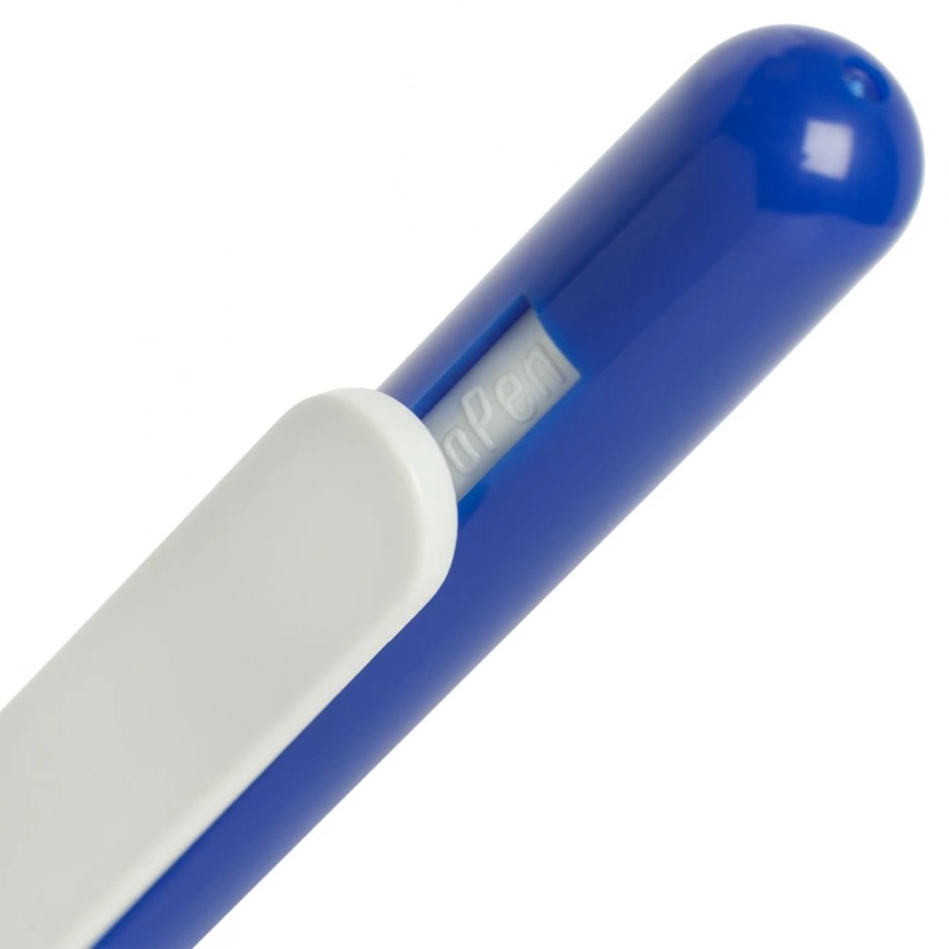 Ручка шариковая Swiper, синяя с белым фото 4