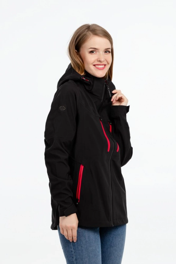 Куртка-трансформер женская Matrix черная с красным, размер XL фото 10