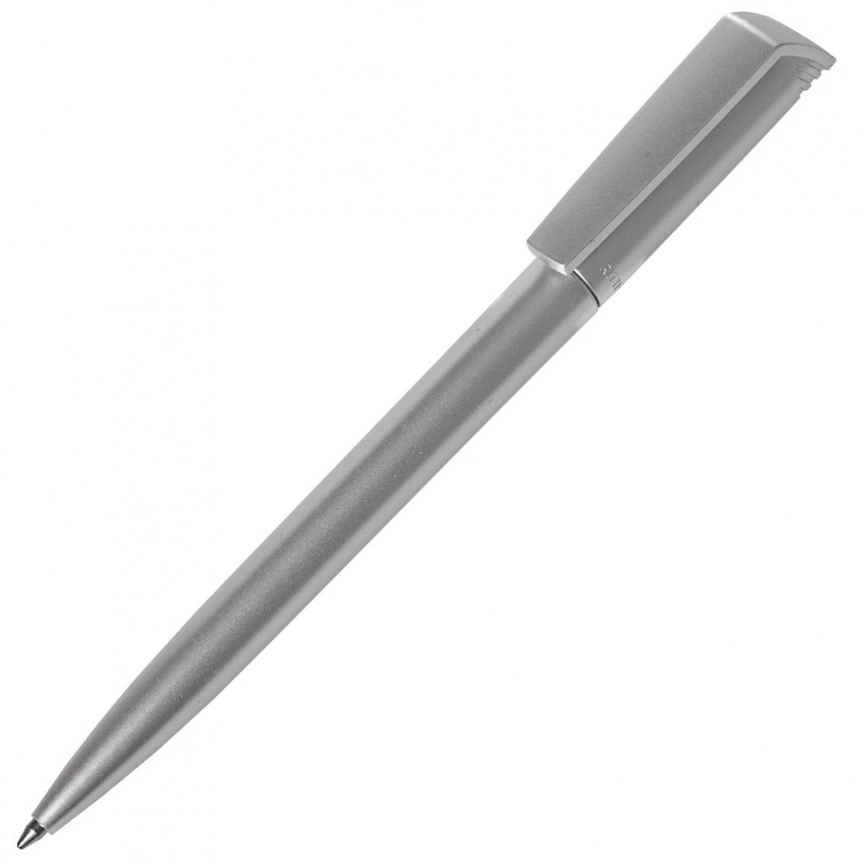 Ручка шариковая Flip Silver, серебристый металлик фото 1