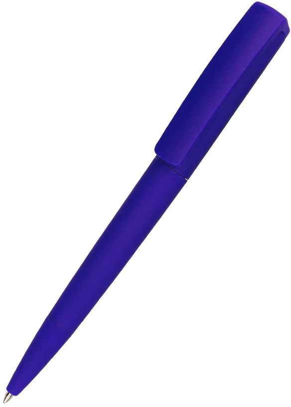 Ручка шариковая Jangle софт-тач, тёмно-синие фото 1