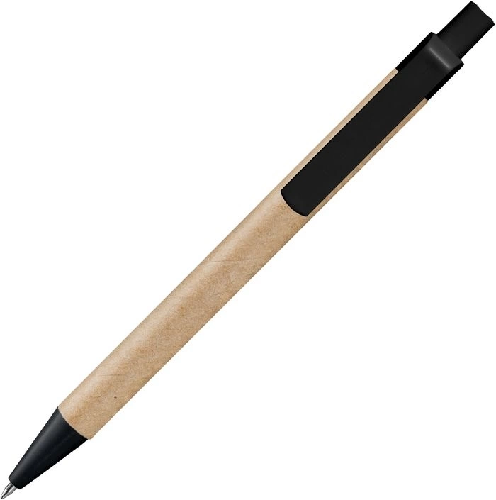 Ручка картонная VIVA NEW, неокрашенная с чёрными деталями фото 2