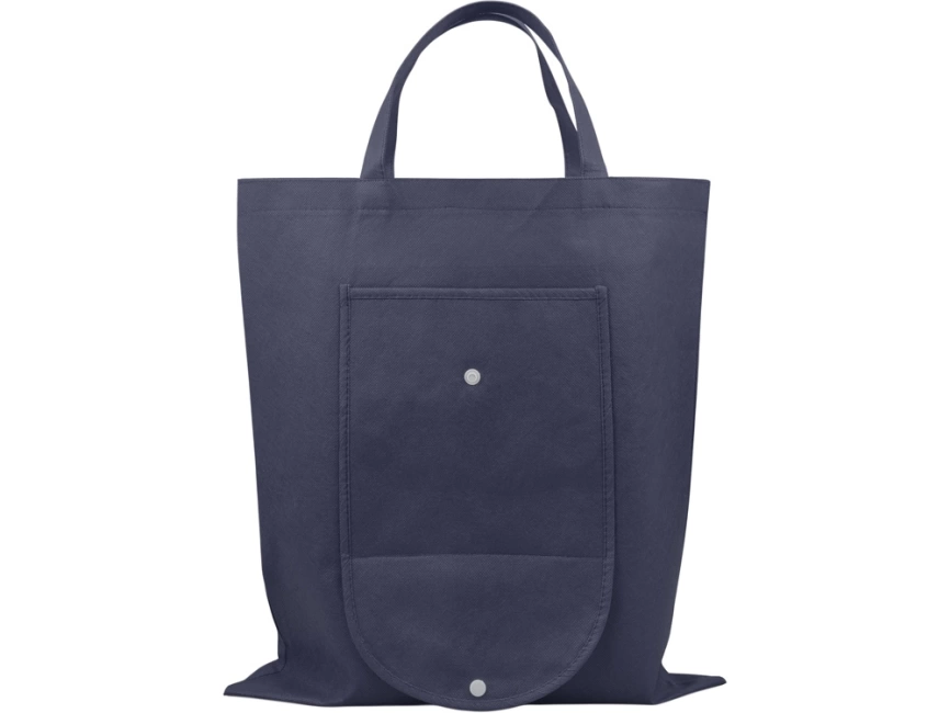 Складная сумка Maple из нетканого материала, темно-синий фото 6