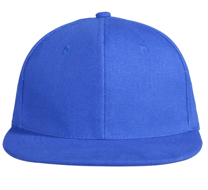 Бейсболка Unit Snapback с прямым козырьком, ярко-синяя фото 4